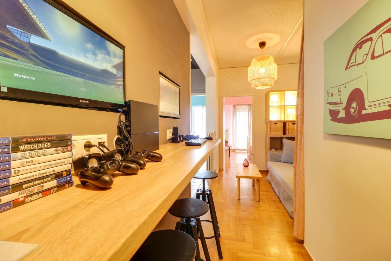 Spacious Central Flat☆3Min To Metro☆Ac|Netflix|Pc 雅典 外观 照片