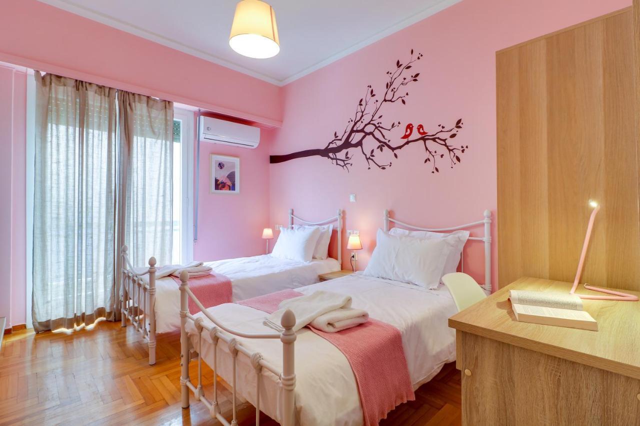 Spacious Central Flat☆3Min To Metro☆Ac|Netflix|Pc 雅典 外观 照片