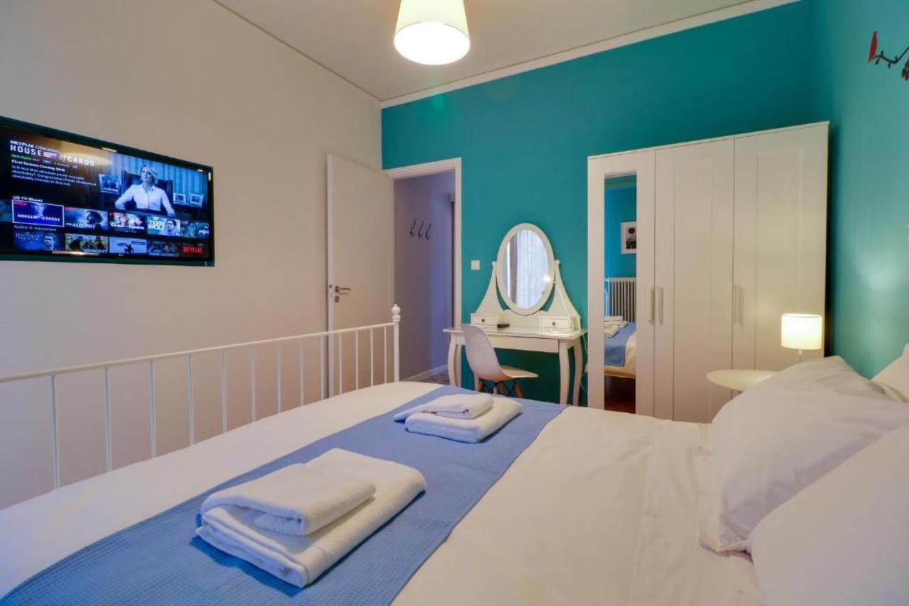 Spacious Central Flat☆3Min To Metro☆Ac|Netflix|Pc 雅典 外观 照片