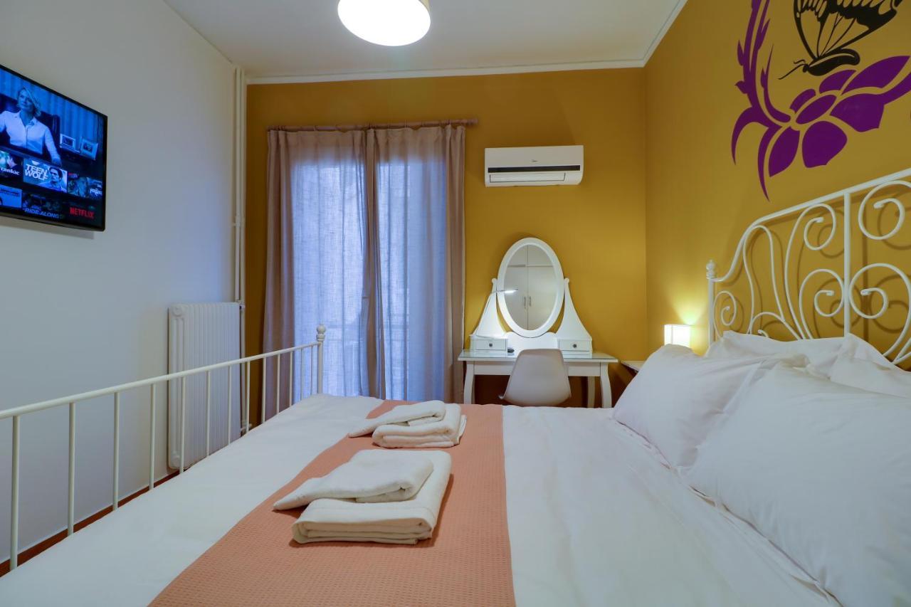 Spacious Central Flat☆3Min To Metro☆Ac|Netflix|Pc 雅典 外观 照片